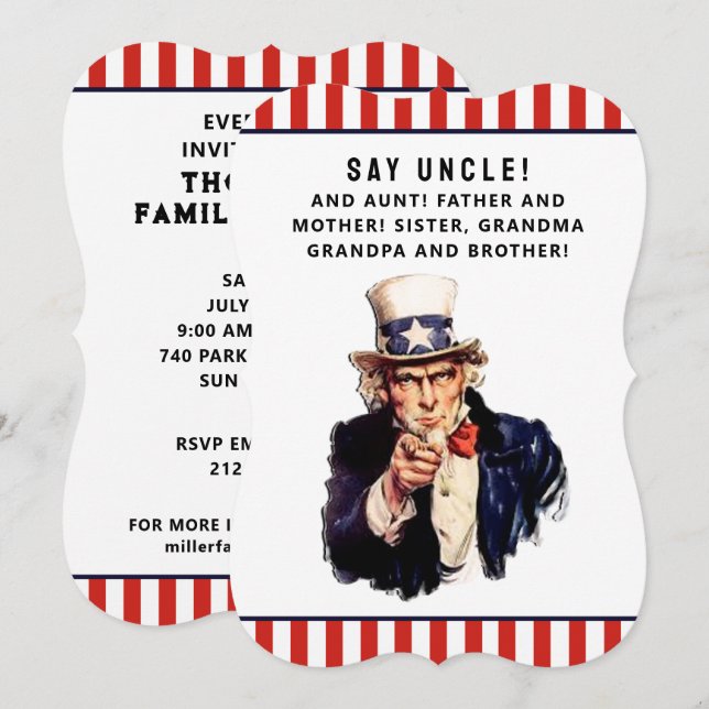 Family Reunion Invitations (Front/Back)