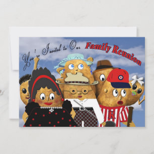FAMILY REUNION INVITATIONS - POTATO FAMILY