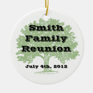 Family Reunion Keepsake Ceramic Tree Decoration