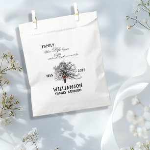 Family Reunion Keepsake Tree Life Quote Favour Bags