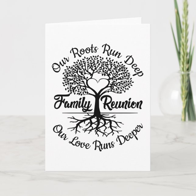 Family Reunion Meet Again Our Love Runs Deeper Card (Front)