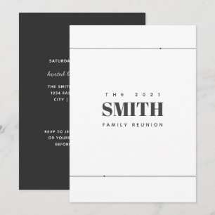Family Reunion Modern Minimalist Simple  Announcement