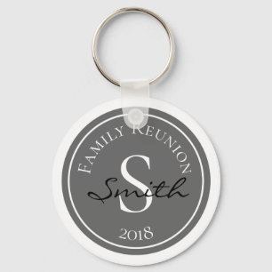 Family Reunion Monogram Key Ring