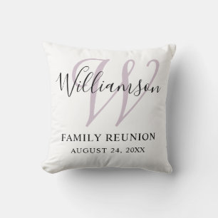 Family Reunion Monogram Simple Cushion