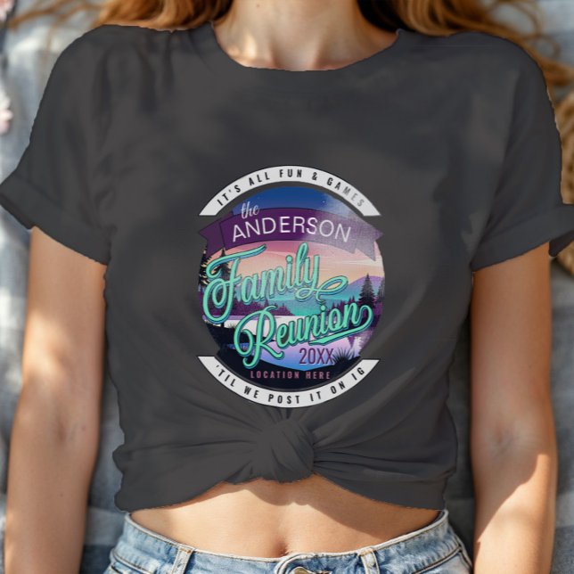 Family Reunion Mountain Lake Landscape Dk ID1126 T-Shirt (Creator Uploaded)