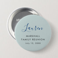 Family Reunion Name Tag, Minimalist