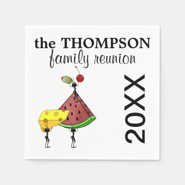 Family Reunion Napkins (Front)