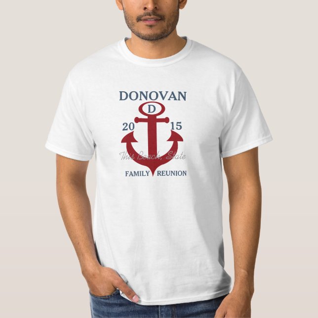 Family Reunion Nautical Anchor T-Shirt (Front)