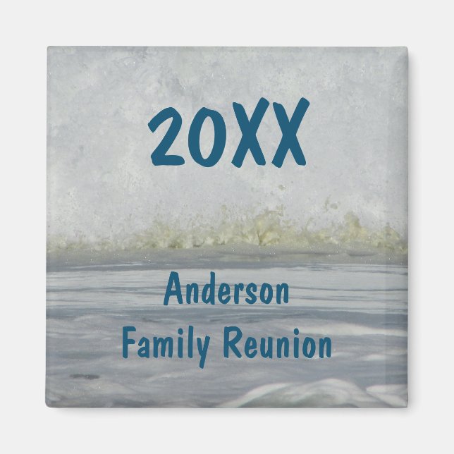 Family Reunion Ocean Annual Summer Beach Vacation Magnet (Front)