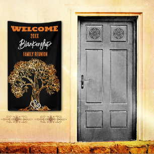 Family Reunion Old Orange Tree Art Custom Banner