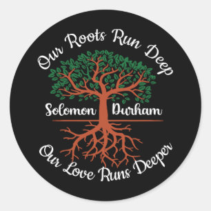 Family Reunion Our Roots Run Deep Salomon Classic Round Sticker