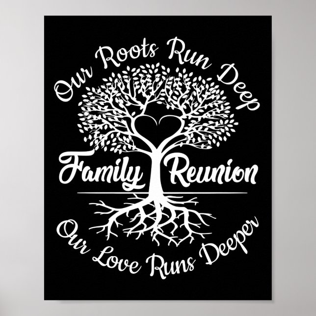 Family Reunion Our Roots Run Deep Tree Poster (Front)