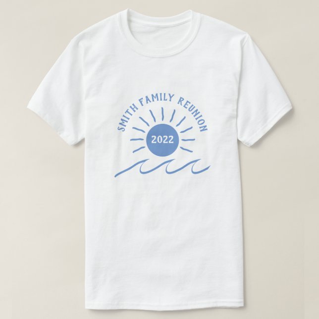 Family Reunion - Outdoors - Sun at Beach or Lake - T-Shirt (Design Front)