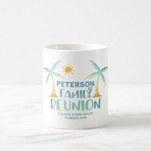 Family Reunion Palm Tree Beach Name Coffee Mug
