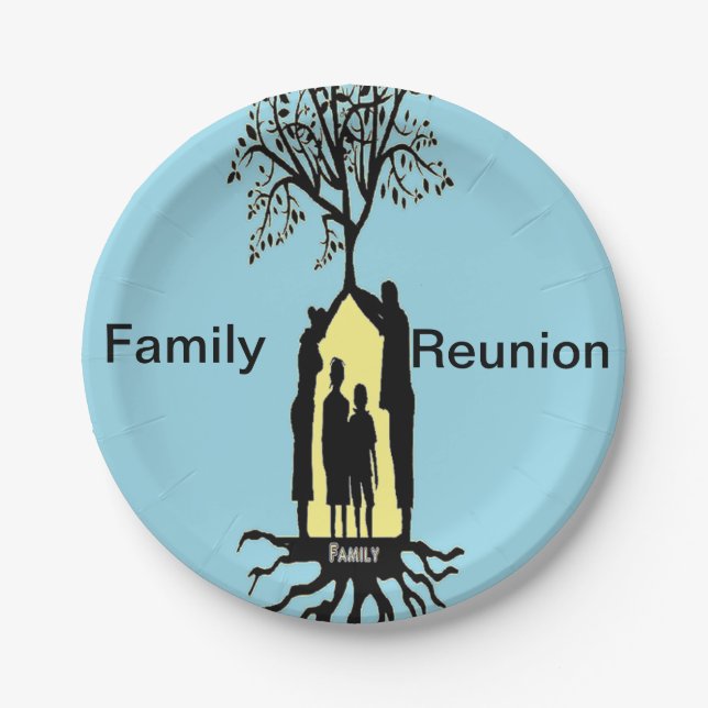 Family Reunion Paper Plate (Front)