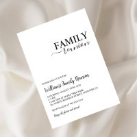 Family Reunion Party, Family Gathering Invitation