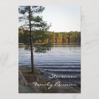 Family Reunion Party Invitations Forest