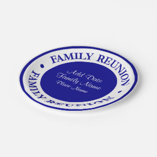 Family Reunion Party Plates