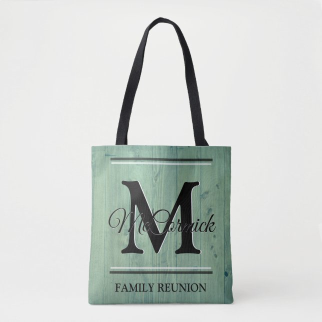 Family Reunion Personalised Canvas Fabric Tote Bag (Front)