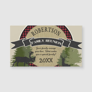 Family Reunion Personalised Magnets Woodland Deer