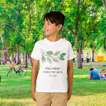 Family Reunion Personalised T-Shirt<br><div class="desc">This stylish family reunion T-shirt is decorated with watercolor greenery. Easily customisable. Just remove the date if you wish to use the T-shirt for many years. Use the Design Tool to change the text size, style, or colour. This T-shirt makes a great family reunion keepsake gift. Because we create our...</div>