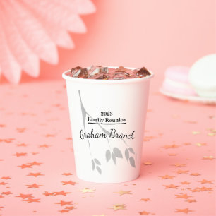Family Reunion Personalized Paper Cups