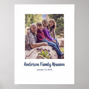 Family Reunion photo custom Sign In Party Board