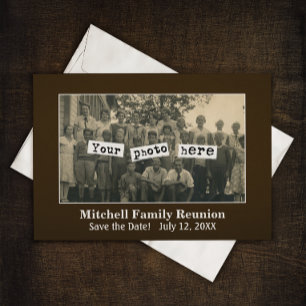 Family Reunion Photo Template Announcement