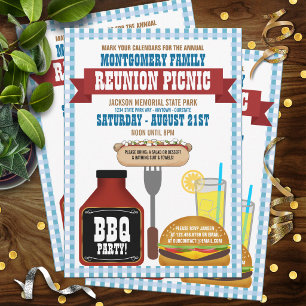 Family Reunion Picnic Invitations