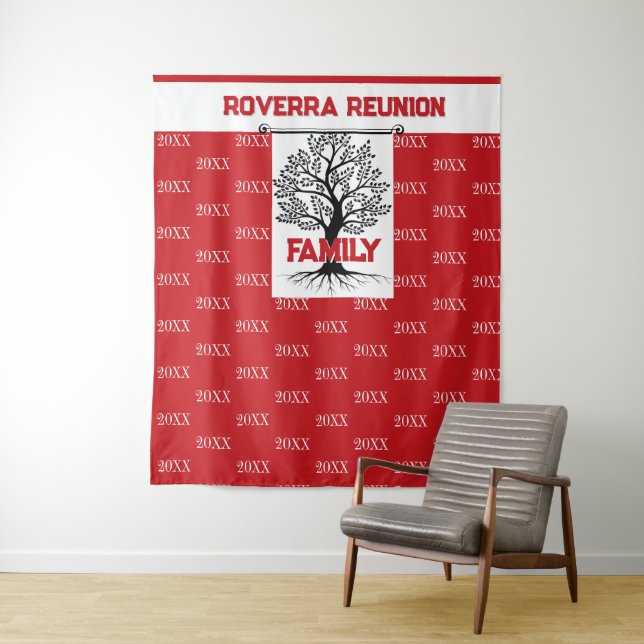 Family Reunion Pics!!  Reunion Photo backdrop Tapestry (In Situ)