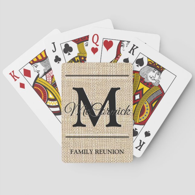 Family reunion playing cards (Back)