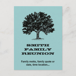 Family Reunion Postcard Invitation