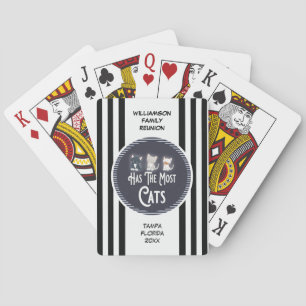 Family Reunion Prize Award Most Cats Playing Cards