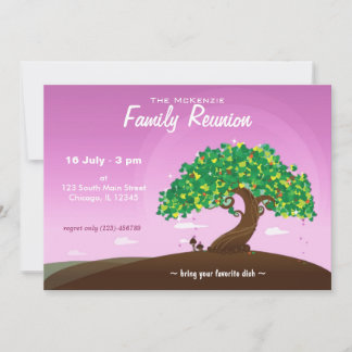 Family Reunion (Purple) Invitation