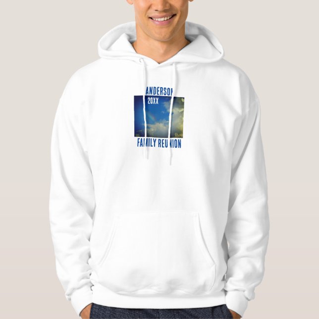 Family Reunion Rainbow Colourful Summer Picinic Hoodie (Front)