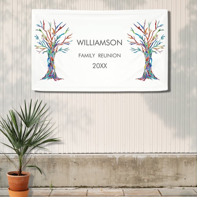 Family Reunion Rainbow Family Tree Banner (Creator Uploaded)