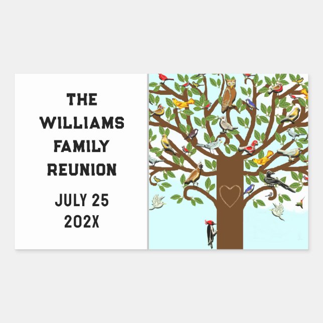 Family Reunion Rectangular Sticker (Front)