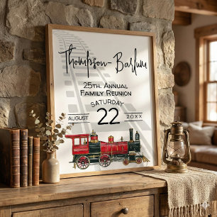 Family Reunion Red Train  Poster