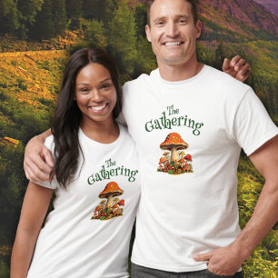 Family Reunion Retro Fun Mushrooms Personalizable T-Shirt