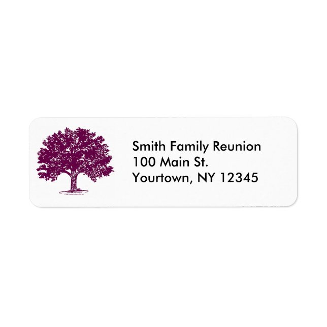 Family Reunion Return Address Labels (Front)