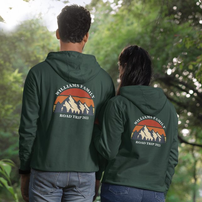 Family Reunion Road Trip Mountain Front & Back Hoodie (Creator Uploaded)