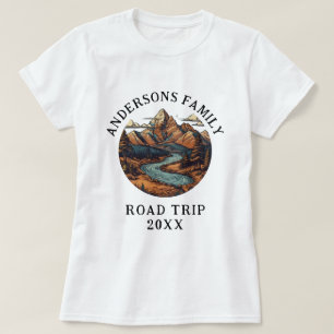 Family Reunion Road Trip Mountain Personalised  T-Shirt