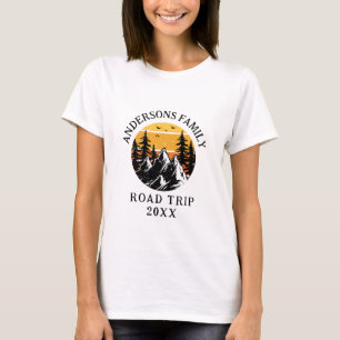 Family Reunion Road Trip Mountain Personalised T-Shirt