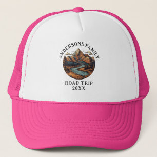 Family Reunion Road Trip Mountain Personalised  Trucker Hat