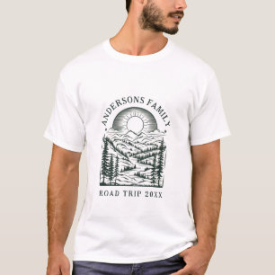 Family Reunion Road Trip Mountain Personalized     T-Shirt