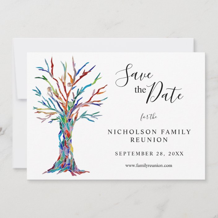 Family Reunion Save The Date Announcement Zazzle