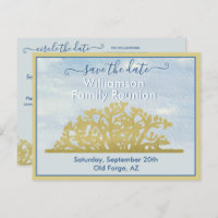Family Reunion Save the Date Genealogy Tree