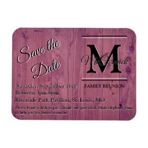 Family Reunion Save the Date Template Announcement Magnet