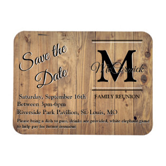 Family Reunion Save the Date Template Announcement Magnet