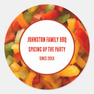 Family Reunion Spice Up The Party Summer Picnic Classic Round Sticker